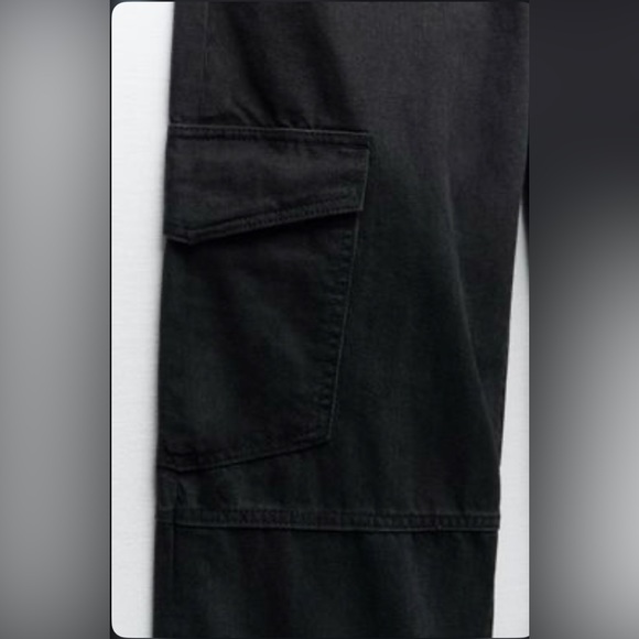 ZARA || Cargo Split Jeans || NWT - Picture 4 of 6